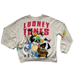 Looney Tunes Sweatshirt Woman's XL Pullover Long Sleeve BUGS & His Pals